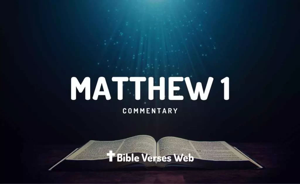 Matthew 1 Commentary
